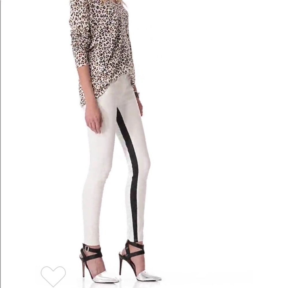 3x1 Channel Coated Inseam White Ankle Skinny Jeans - Picture 3 of 8